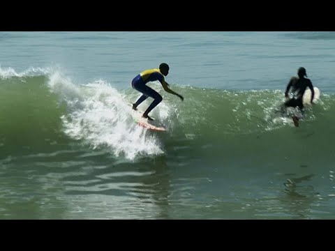 Senegal surf school in Dakar brings girls back to class