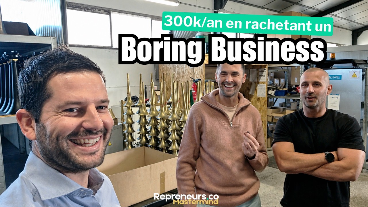 Ce boring business leur rapport 300k/an 🔥Immersion au coeur de la reprise d'entreprise