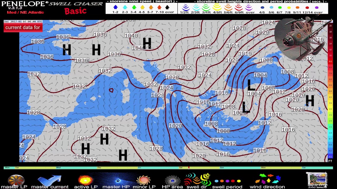 Penelope Swell Chaser - Surf Forecast Mediterranean - NE Atlantic