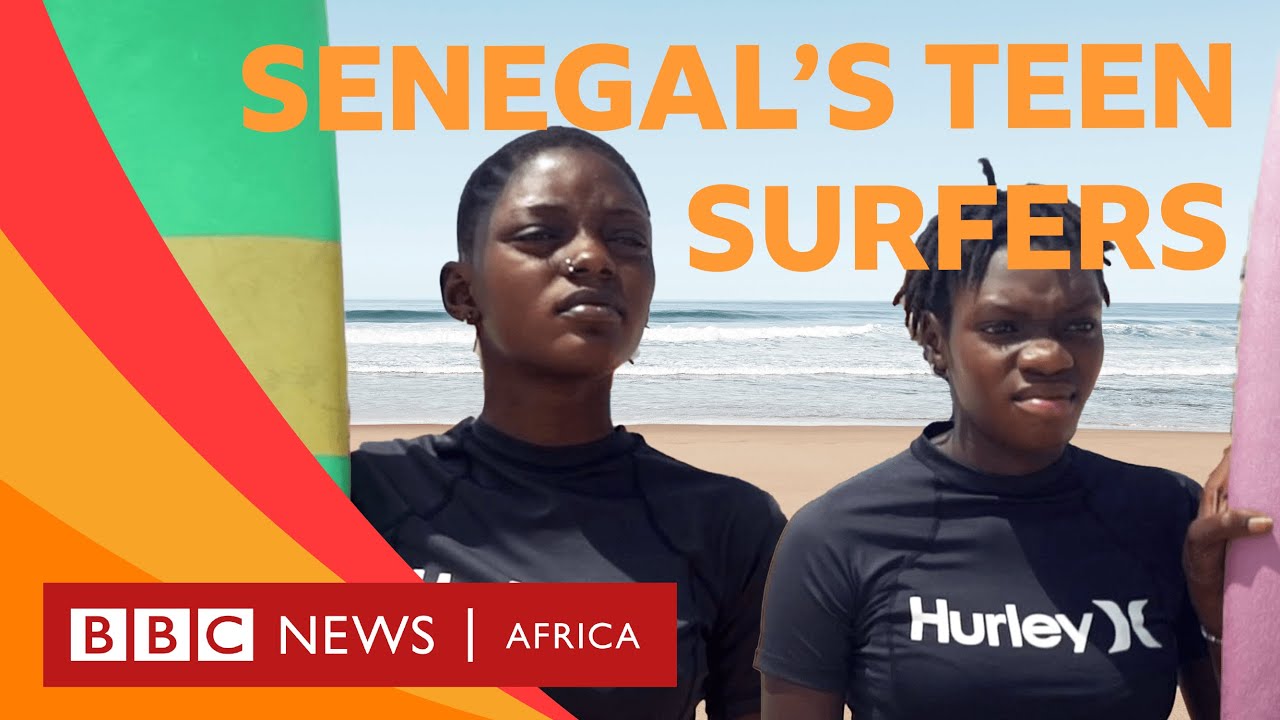 The teen surfers making waves in Senegal - BBC What's New