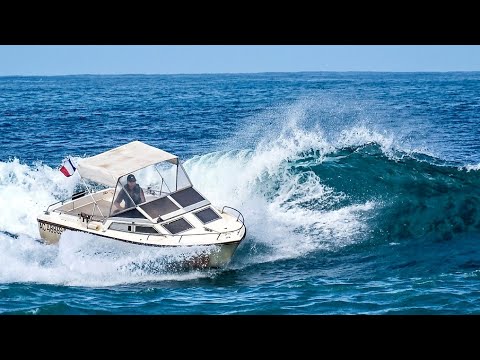 ⛔📢 CHAVIRAGE❗ ÉVITÉ DE JUSTESSE ❗ D'UNE EMBARCATION EN VOULANT SURFER UNE GROSSE VAGUE À CAPBRETON🙄 