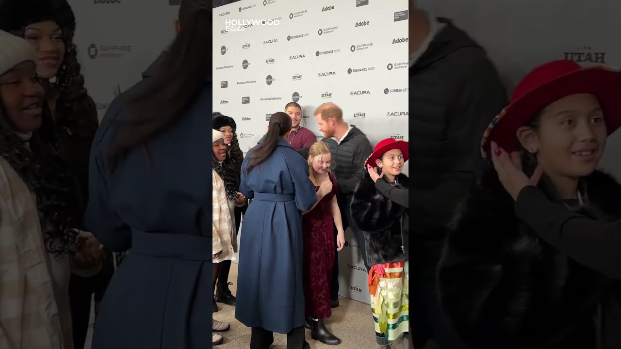 Meghan & Prince Harry Greet the Cookie Queens Team at Sundance Premiere!
