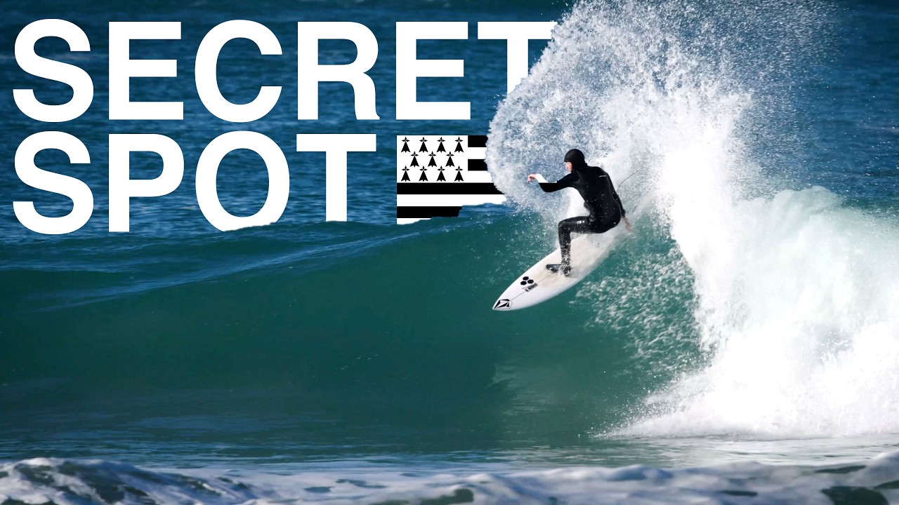 Je surfe un secret spot en Bretagne nord 🤫