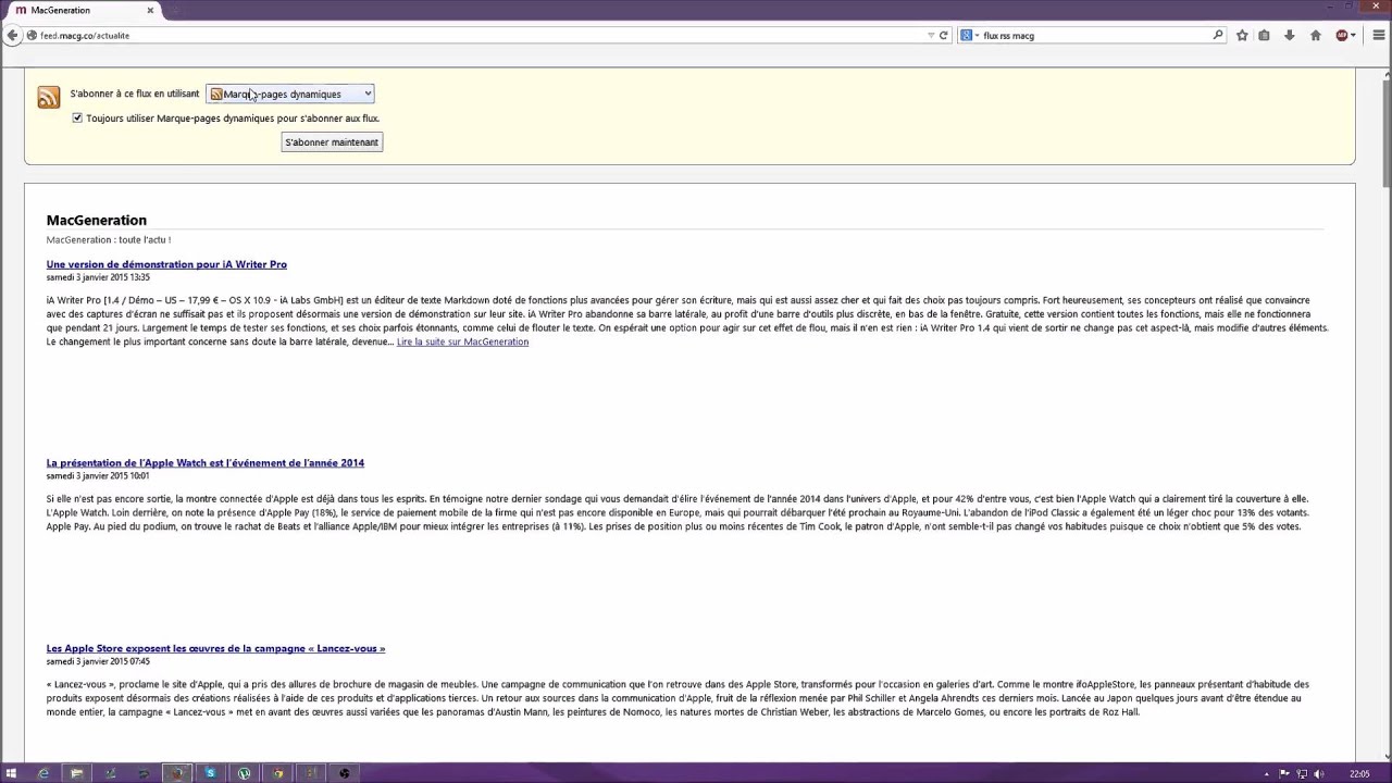 Comment ajouter un Flux RSS ?