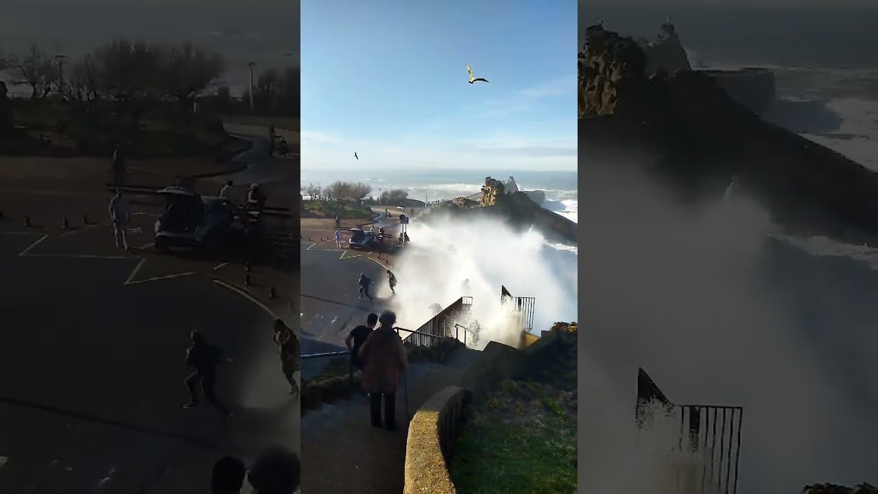 enorme vague à Biarritz (HD version)