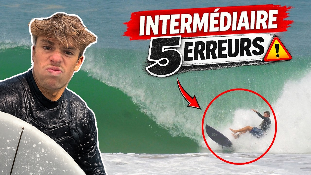5 ERREURS qui t’empêchent de PROGRESSER en surf 😬 (surfeur intermédiaire)