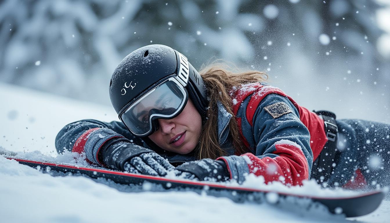 elizabeth hosking, la surfeuse des neiges québécoise, se fracture une omoplate lors d'une compétition, mettant en pause sa carrière prometteuse.