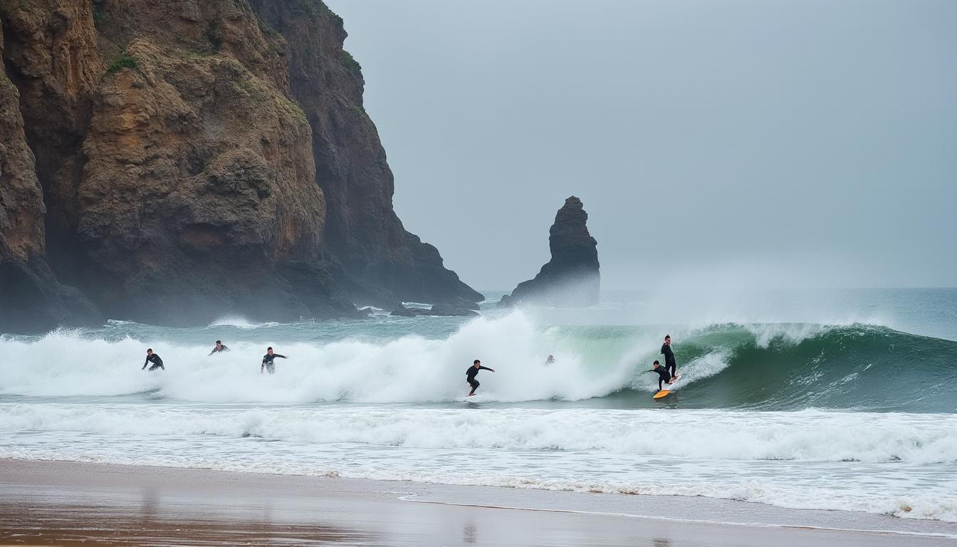 découvrez le championnat de bretagne de bodyboard à lampaul-plouarzel, une compétition intense où les participants affrontent des conditions extrêmes pour décrocher la victoire.