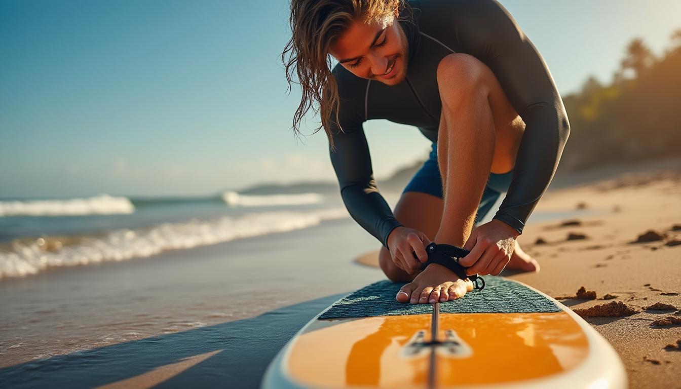 découvrez l'utilité essentielle du leash de surf, comment bien le choisir et des conseils pratiques pour l'utiliser en toute sécurité et profiter pleinement de vos sessions de surf.