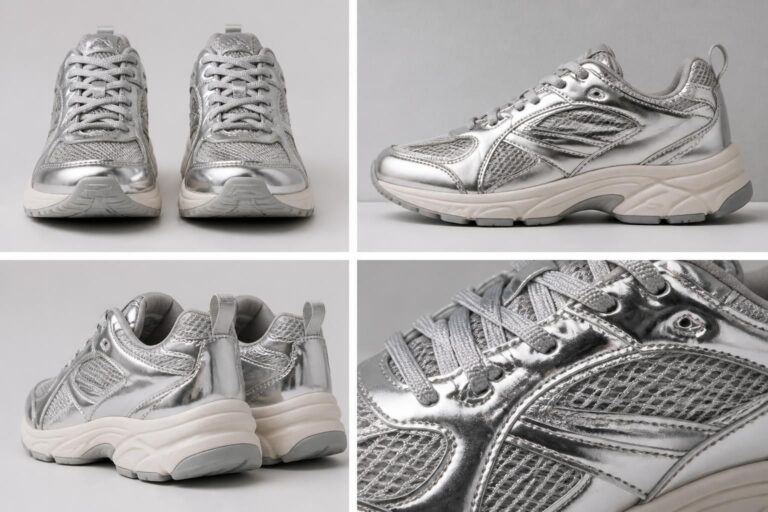Basket couleur argent pour femme : modèles tendance et marques incontournables