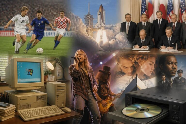 Calendrier 1996 : un retour sur l’année riche en événements marquants