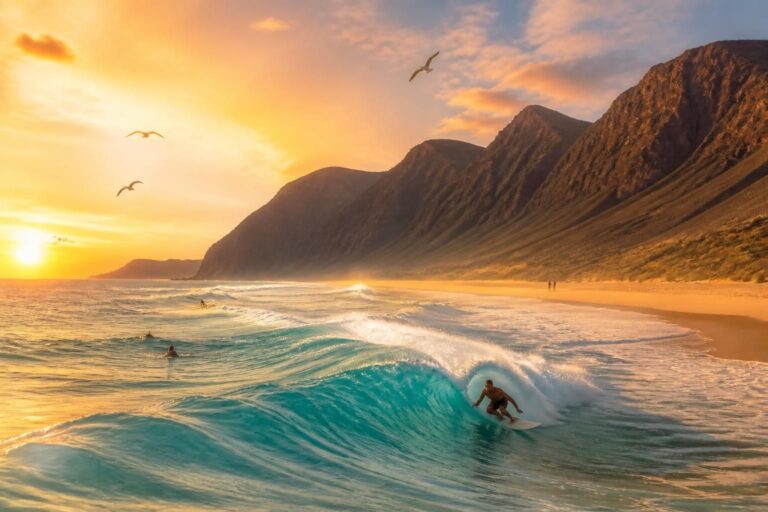Découvrez la magie de la plage Famara : un paradis naturel entre surf et falaises