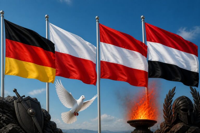Drapeaux noir, rouge et blanc : quels pays les utilisent et que signifient ces couleurs